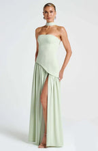 Long Fitted Maxi Evening Dress for Women | Valentine's Day Occasion Wear