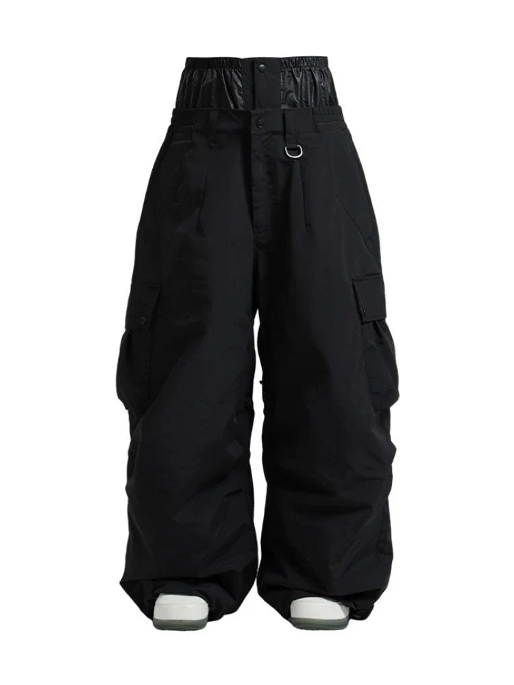 Loose Fit Cargo Snowboard Trousers for Men | Winter Outdoor Activities