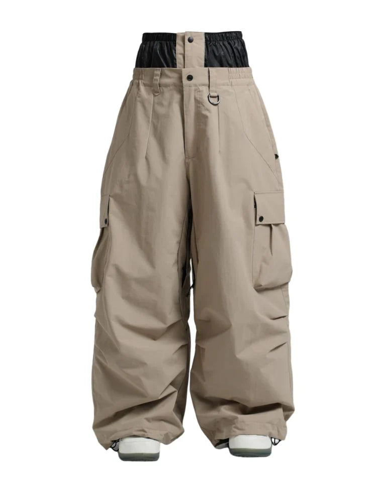 Loose Fit Cargo Snowboard Trousers for Men | Winter Outdoor Activities
