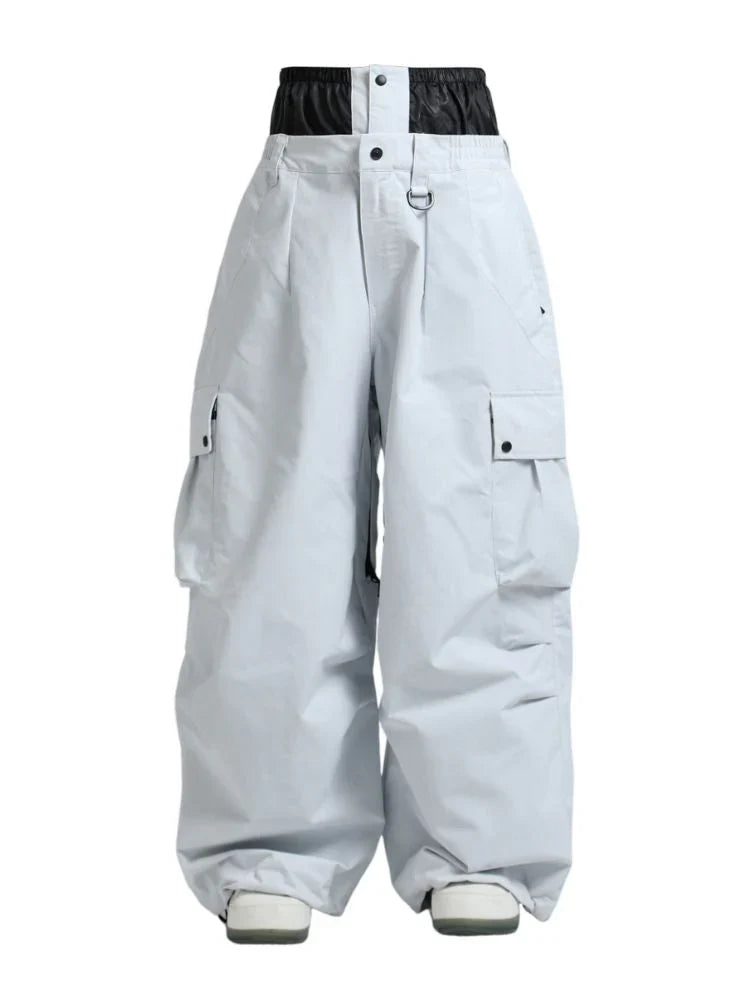 Loose Fit Cargo Snowboard Trousers for Men | Winter Outdoor Activities