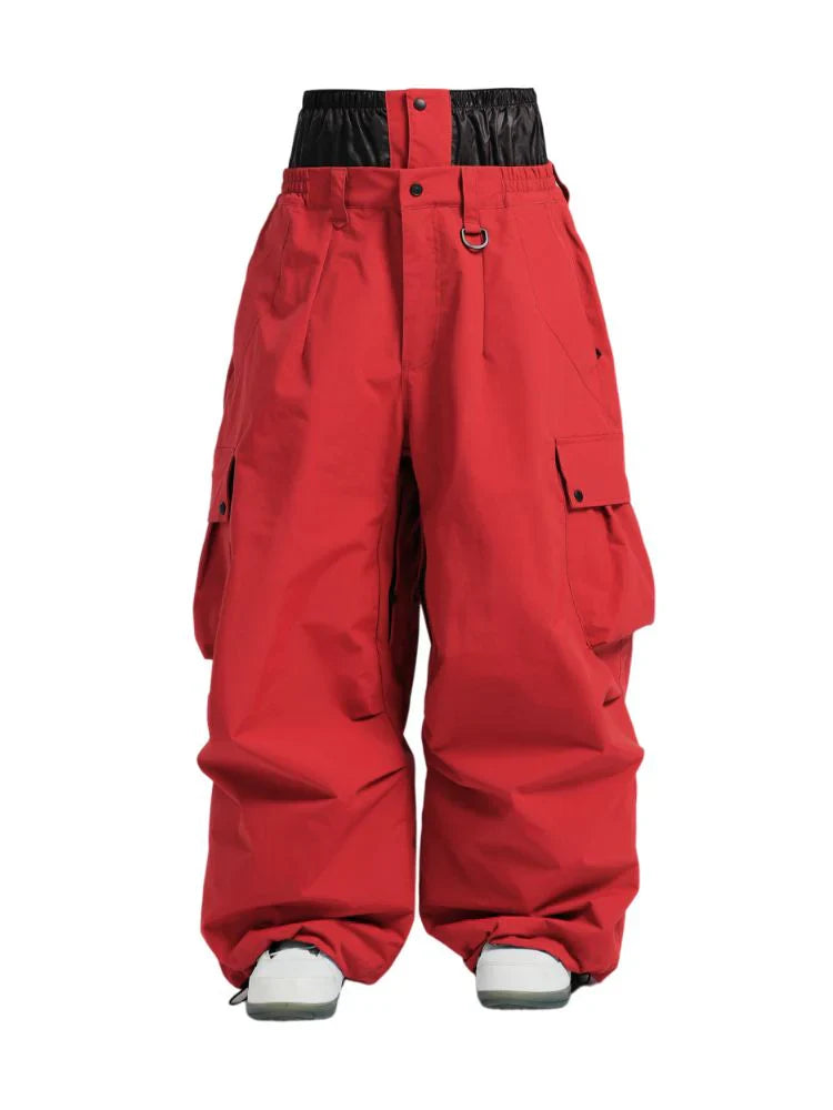 Loose Fit Cargo Snowboard Trousers for Men | Winter Outdoor Activities
