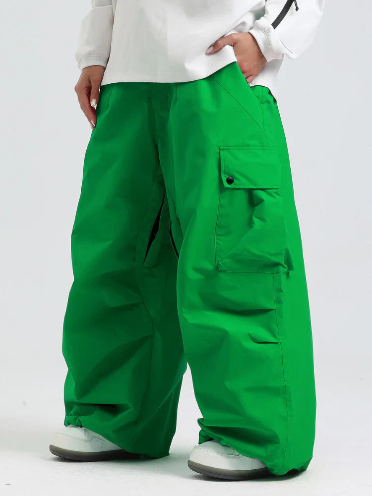 Loose Fit Cargo Snowboard Trousers for Men | Winter Outdoor Activities