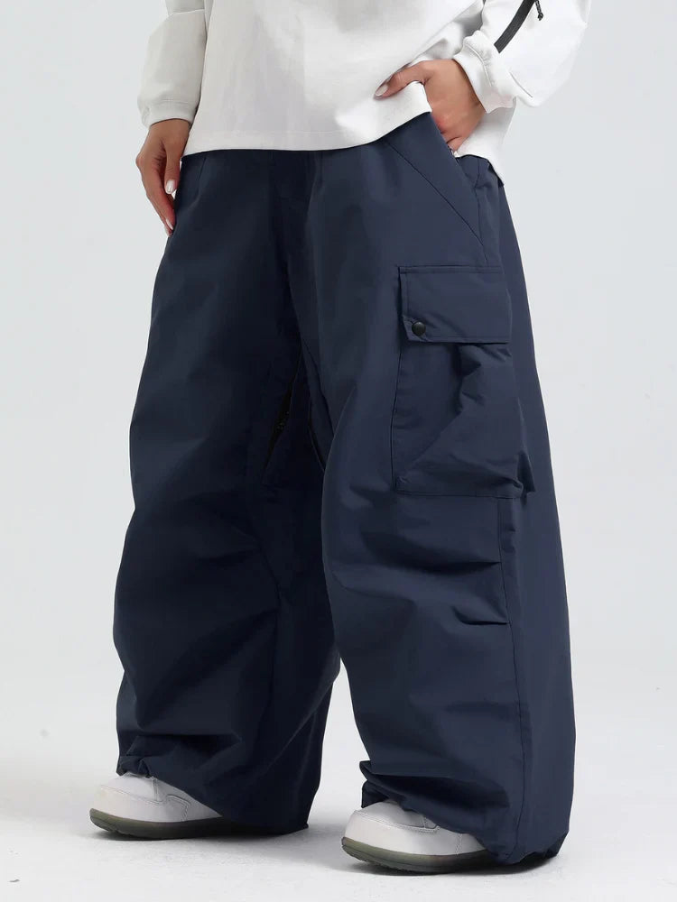 Loose Fit Cargo Snowboard Trousers for Men | Winter Outdoor Activities