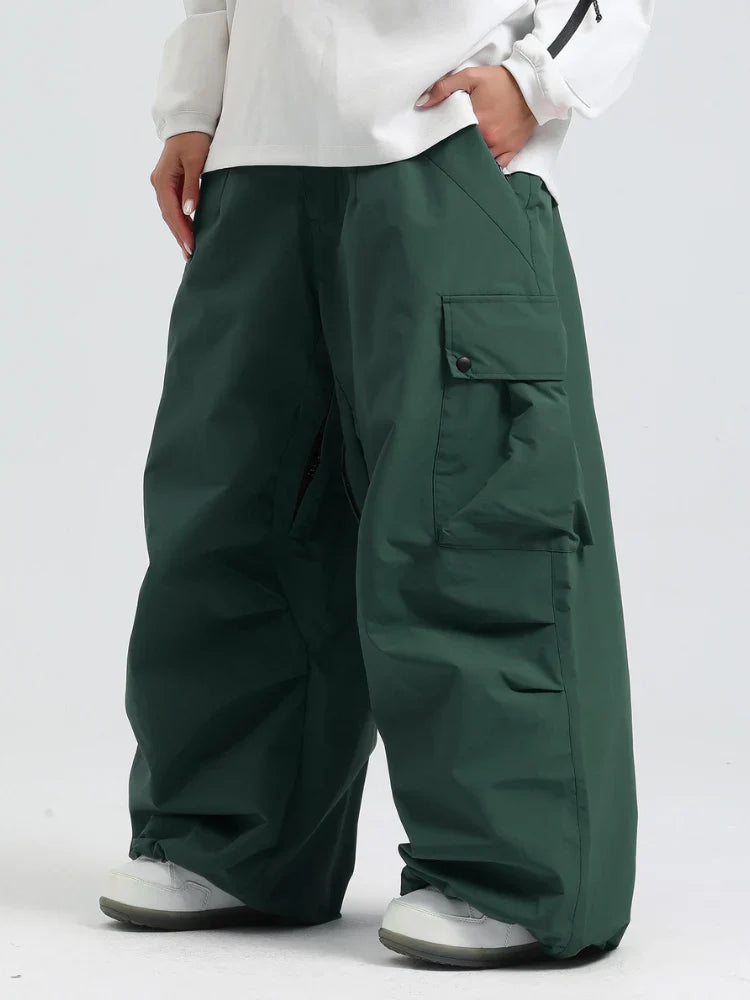 Loose Fit Cargo Snowboard Trousers for Men | Winter Outdoor Activities