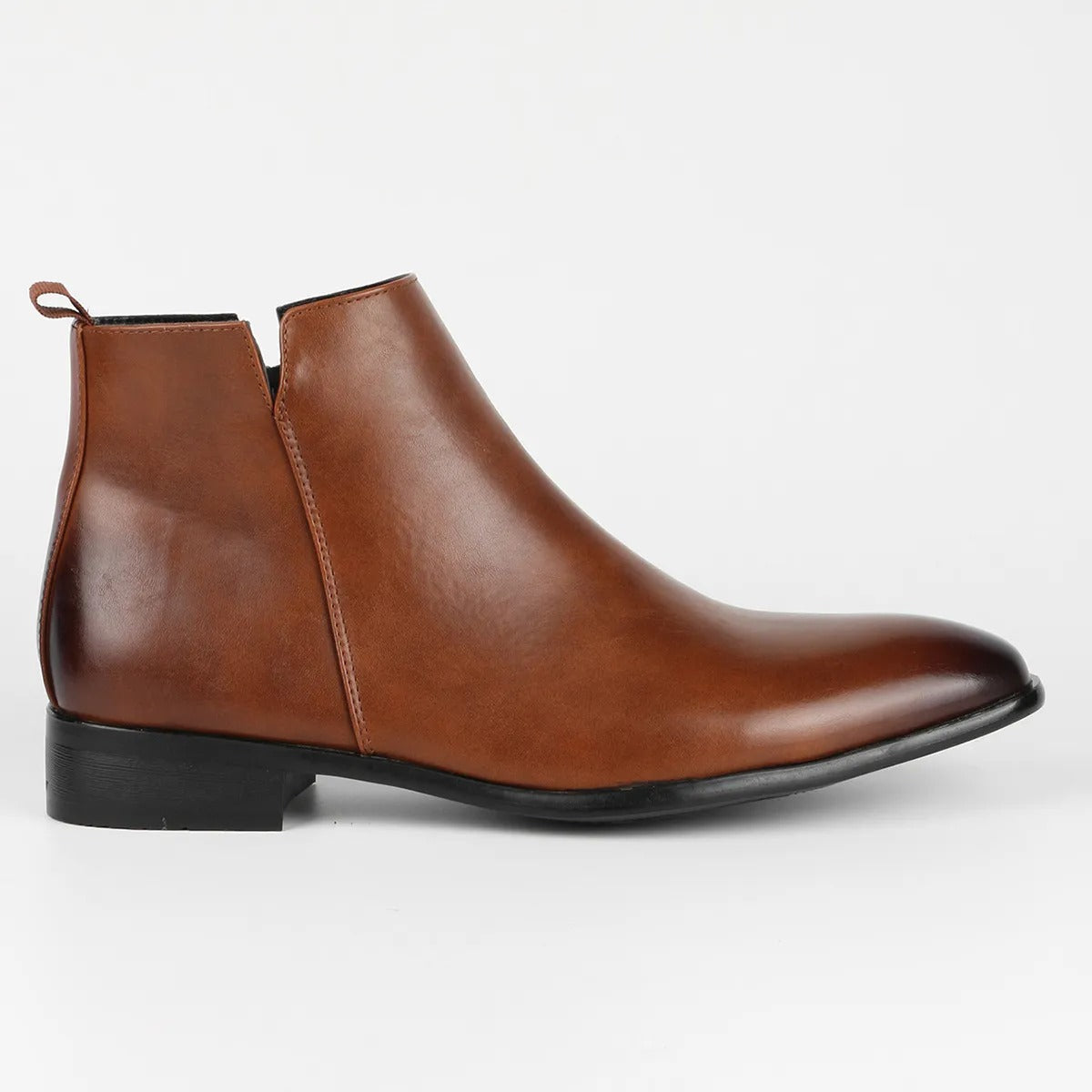 Men's Ankle Chelsea Boots with Side Zip Closure
