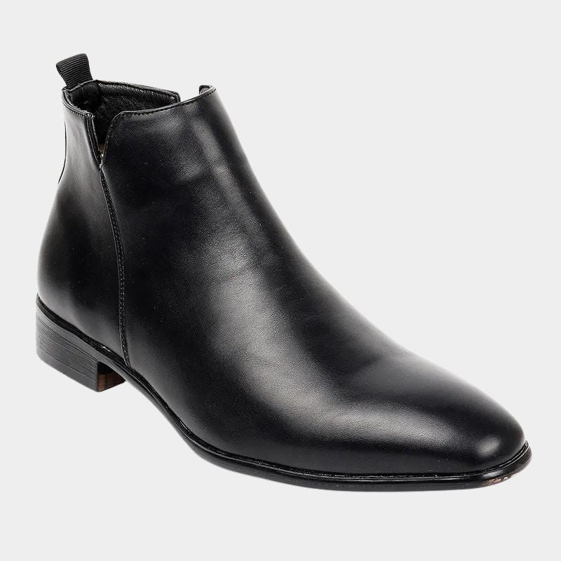 Men's Ankle Chelsea Boots with Side Zip Closure