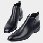 Men's Ankle Chelsea Boots with Side Zip Closure