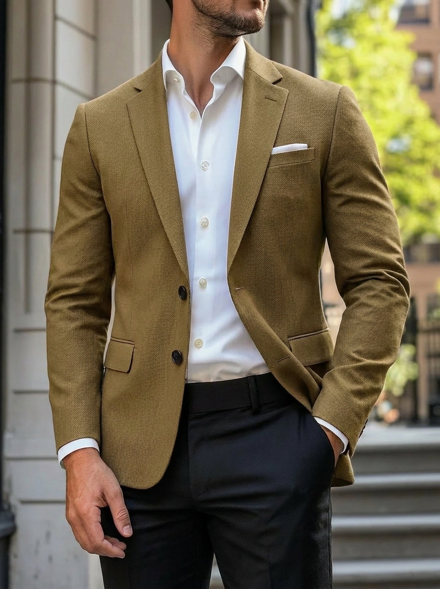 Casual Single Breasted Standard Fit Jacket for Men | Office and Weekend Wear
