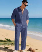 Oversized Shirt and Wide Trousers Co-Ord Set for Men | Casual Outfit