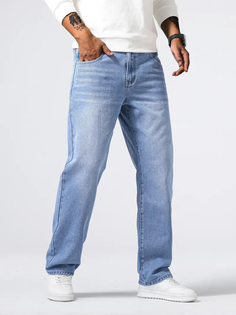 Soft Stretch Denim Comfort Fit Jeans for Men | Everyday Casual Outfits