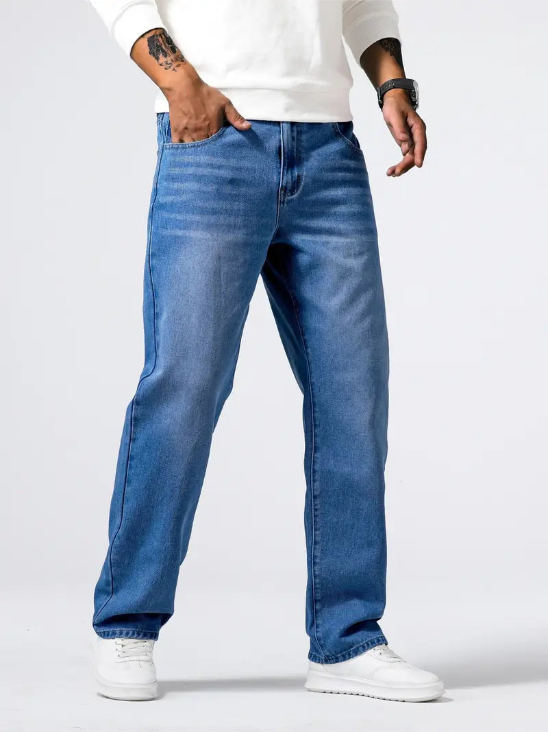 Soft Stretch Denim Comfort Fit Jeans for Men | Everyday Casual Outfits