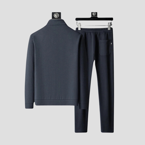 Breathable Stretch Lycra Slim Fit Tracksuit Set for Men | Casual Sportswear