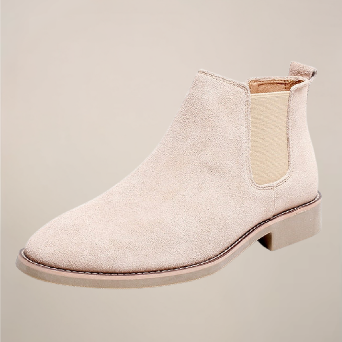Black Suede-Effect Chelsea Boots for Men