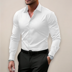 Long Sleeve Slim Fit Dress Shirt for Men