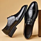 Brown and Black Slip-On Loafers for Men