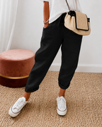 Cotton Linen Relaxed Fit Trousers for Men