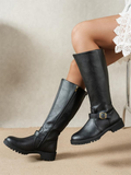 Black Wide Toe Box Orthopedic Boots for Women