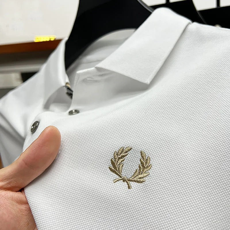 Stretch Fabric Breathable Collared Polo Shirt for Men | Work and Casual Wear