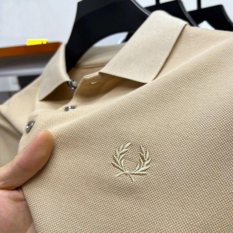 Stretch Fabric Breathable Collared Polo Shirt for Men | Work and Casual Wear