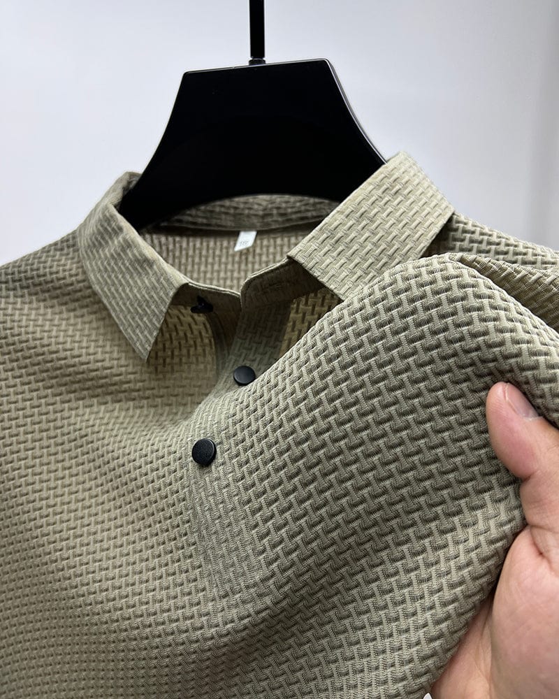 Breathable Mesh Short Sleeve Polo Shirt for Men | Summer and Sports Wear