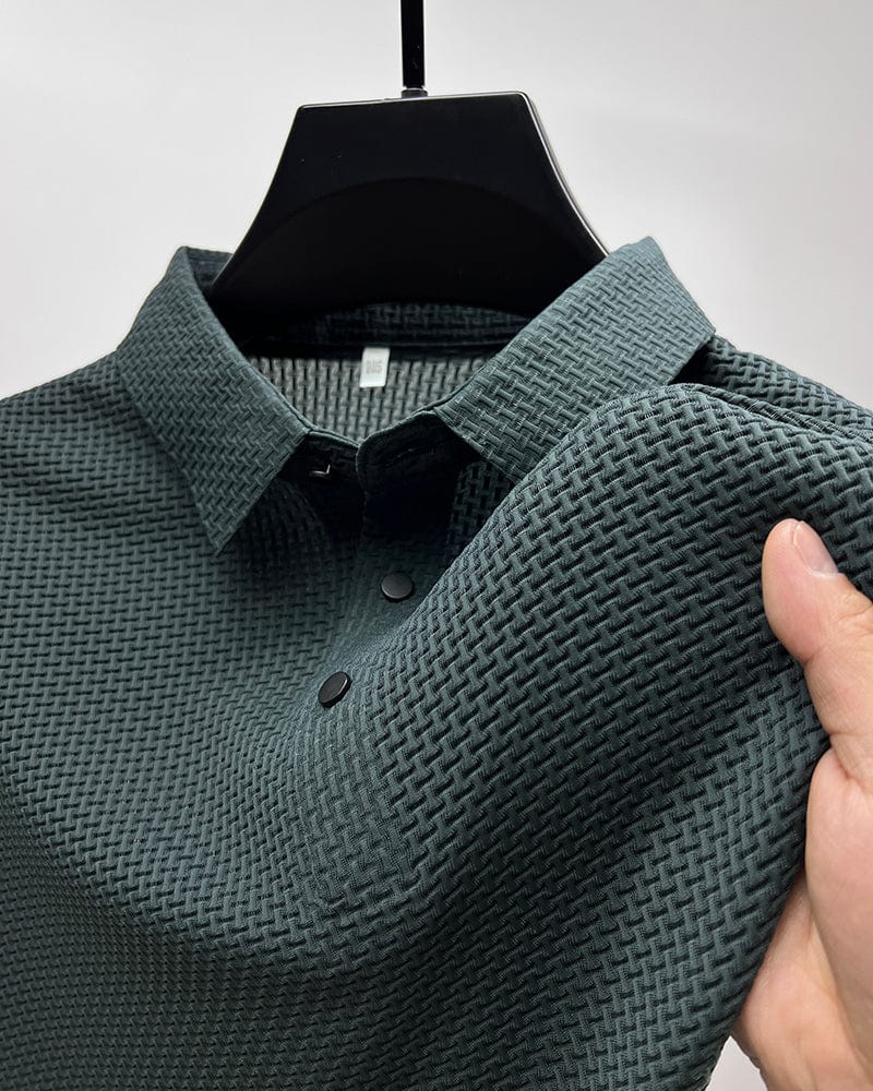 Breathable Mesh Short Sleeve Polo Shirt for Men | Summer and Sports Wear