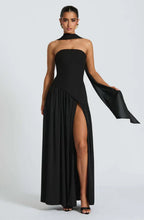 Women Maxi Dress | Strapless cut with asymmetrical waist detail