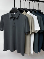 Breathable Mesh Short Sleeve Polo Shirt for Men | Summer and Sports Wear