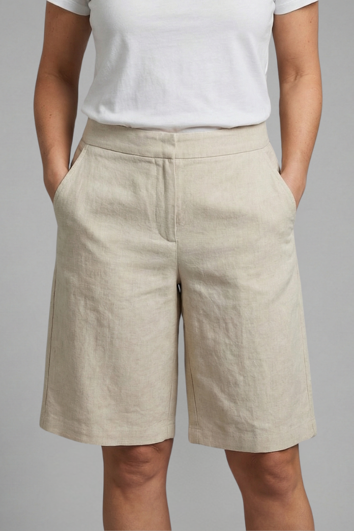 High Waisted Tailored Relaxed Fit Summer Shorts for Women | Everyday Wear