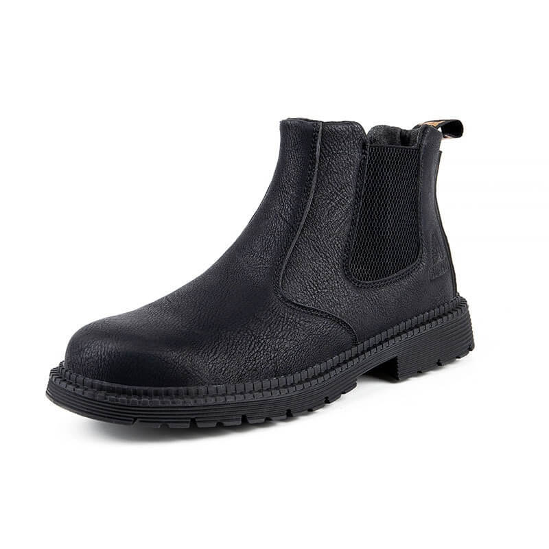 Men's Waterproof Steel Toe Cap Safety Boots with Non-Slip Sole