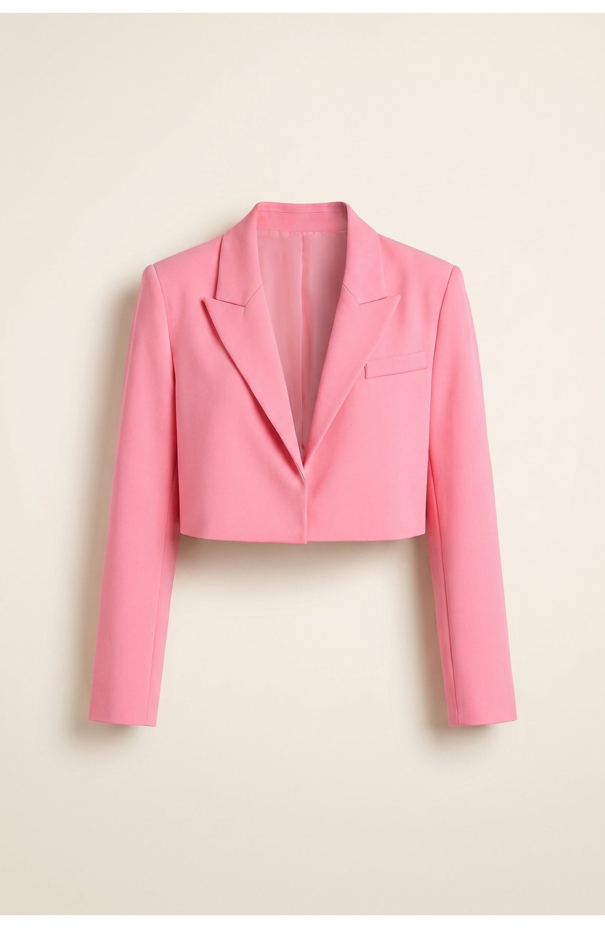 Cropped Lapel Collar Blazer for Women | Office and Evening Wear