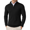 Men Sweater | Half zip with high collar and long sleeves