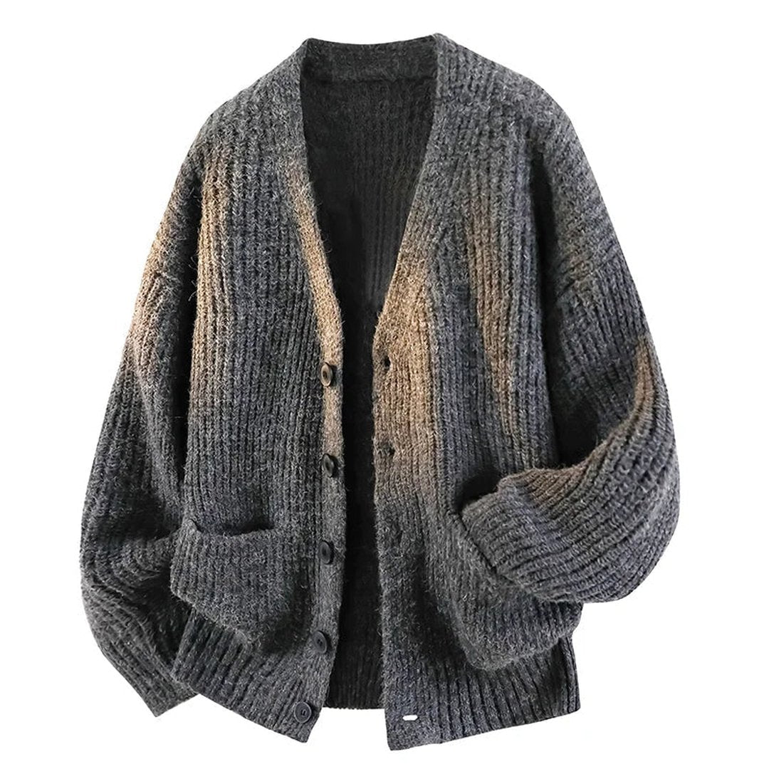 Relaxed Fit V Neck Knit Cardigan with Front Pockets for Women | Casual Wear