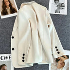 Women Blazer Jacket | Single-button with notch lapel