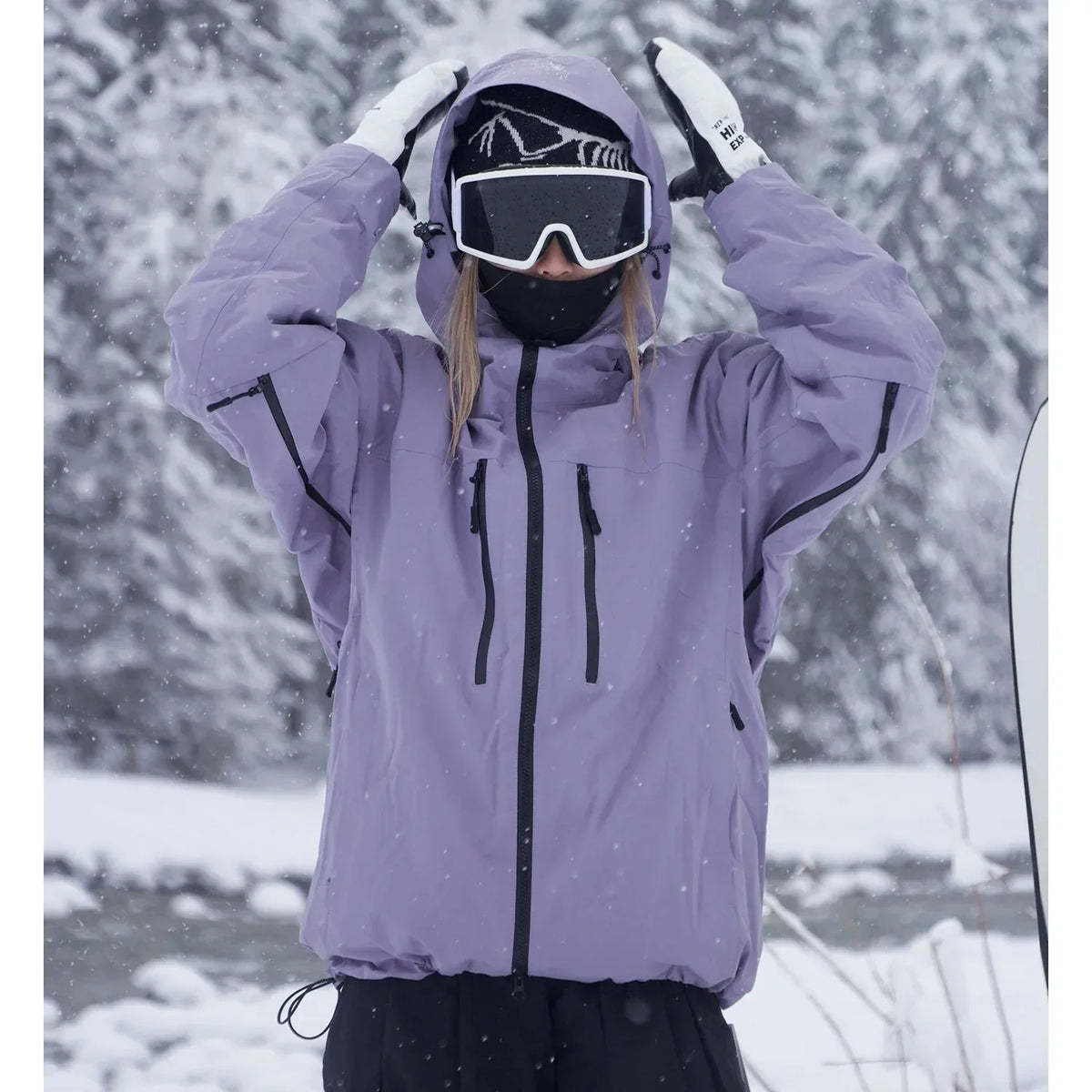 Waterproof Hooded Ski Jacket for Women | Winter Sports Outdoor Collection