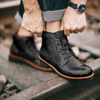 Leather Boots with Non-Slip Sole for Men