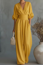 Green Vintage Style Sleeveless Jumpsuit for Women