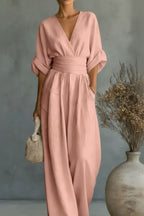 Green Vintage Style Sleeveless Jumpsuit for Women
