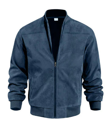 Men Bomber Jacket | Zip front with stand collar and fitted cuffs