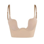 Seamless Cup Low Back Bra with Adjustable Straps for Women | Evening Wear