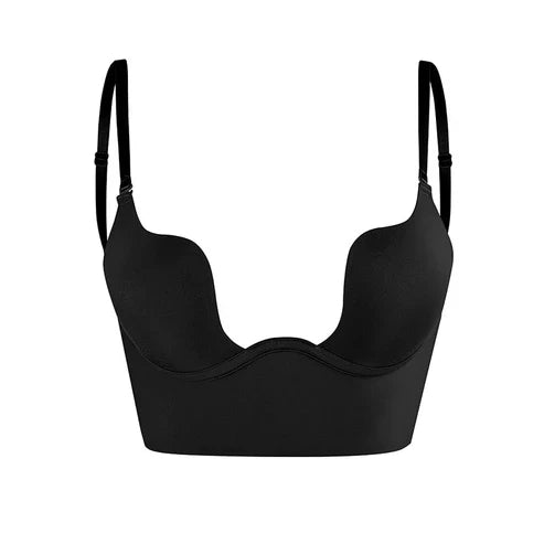 Seamless Cup Low Back Bra with Adjustable Straps for Women | Evening Wear