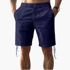 Men Shorts | Knee-length fit with side pockets and zip fly