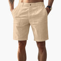 Men Shorts | Knee-length fit with side pockets and zip fly