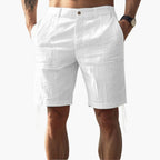 Men Shorts | Knee-length fit with side pockets and zip fly
