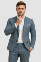 Slim Fit Tailored Blazer and Trouser Formal Suit Set for Men | Wedding Occasion