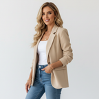 Women Blazer | Tailored fit with button and pocket detailing