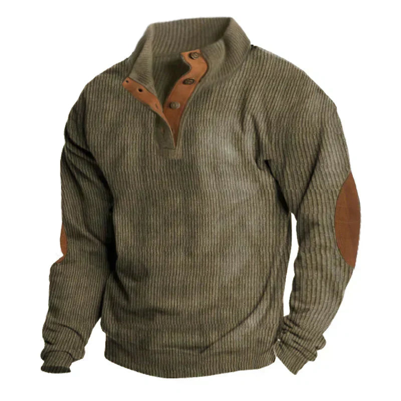 Men’s Knit Sweater | Ribbed Construction