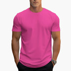 Men T-Shirt | Crew Neck with Short Sleeves and Straight Fit