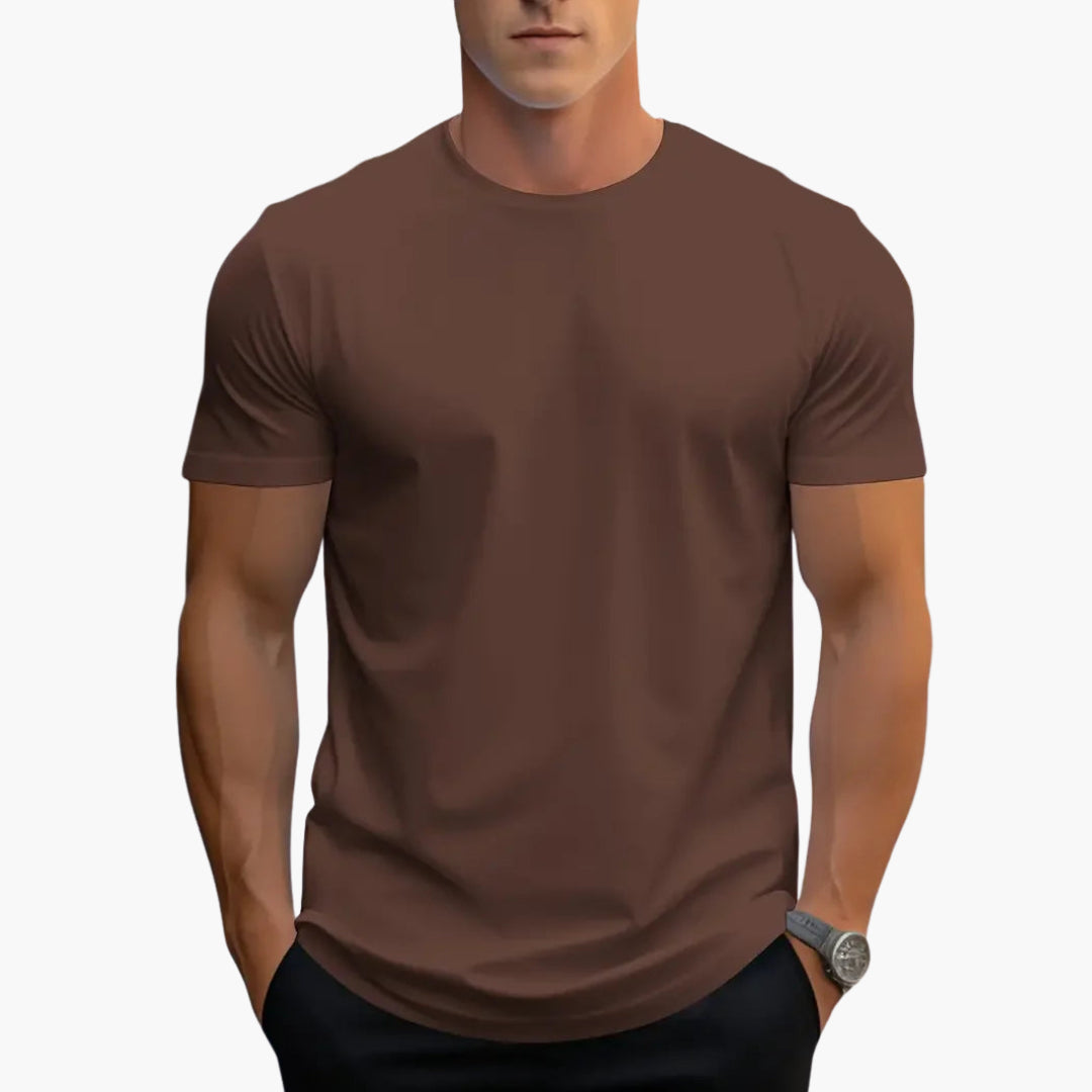 Men T-Shirt | Crew Neck with Short Sleeves and Straight Fit