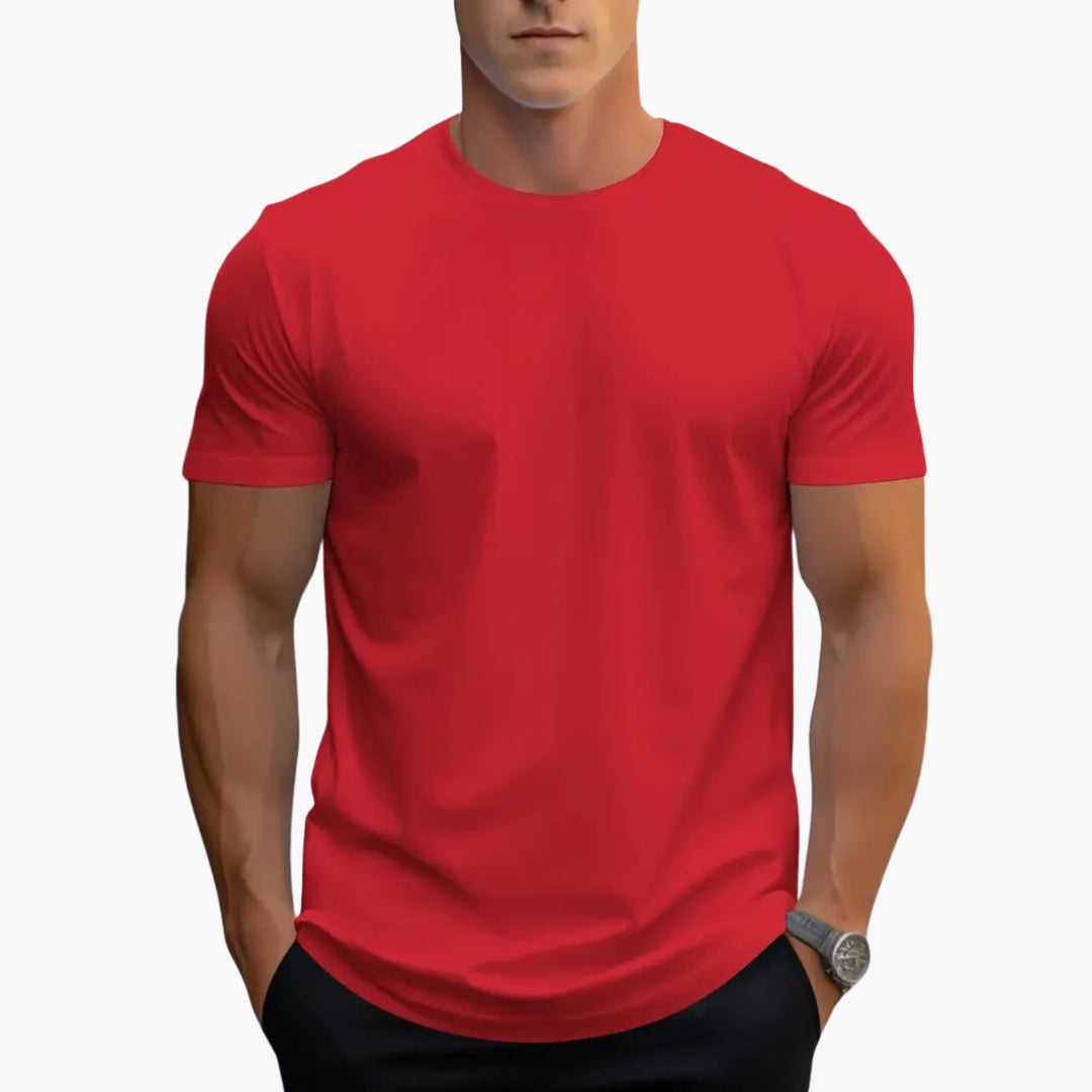 Men T-Shirt | Crew Neck with Short Sleeves and Straight Fit