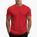 Men T-Shirt | Crew Neck with Short Sleeves and Straight Fit